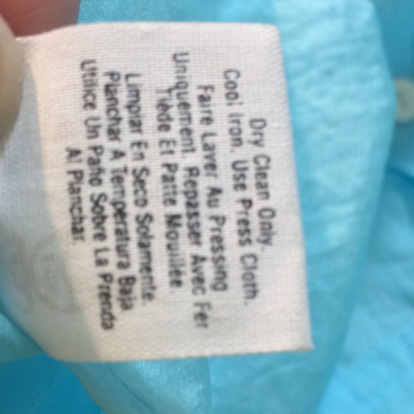 sale DKNY light blue 3/4 Slv buttondown sz2 - Picture 6 of 6